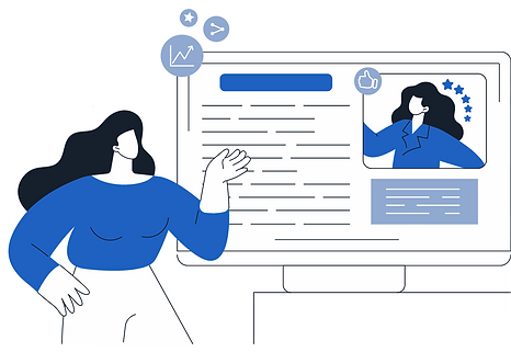 Vector picture showcasing EKYC functionality of the doxter product